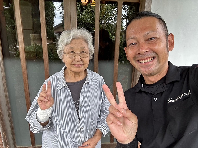 行方市のお客様と記念撮影